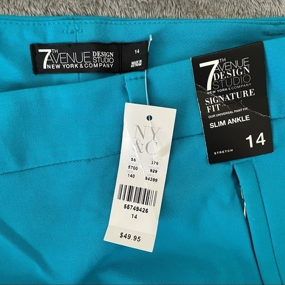 7th Avenue Signature Fit Slim Ankle Crop Pants 14 - Picture 3 of 7